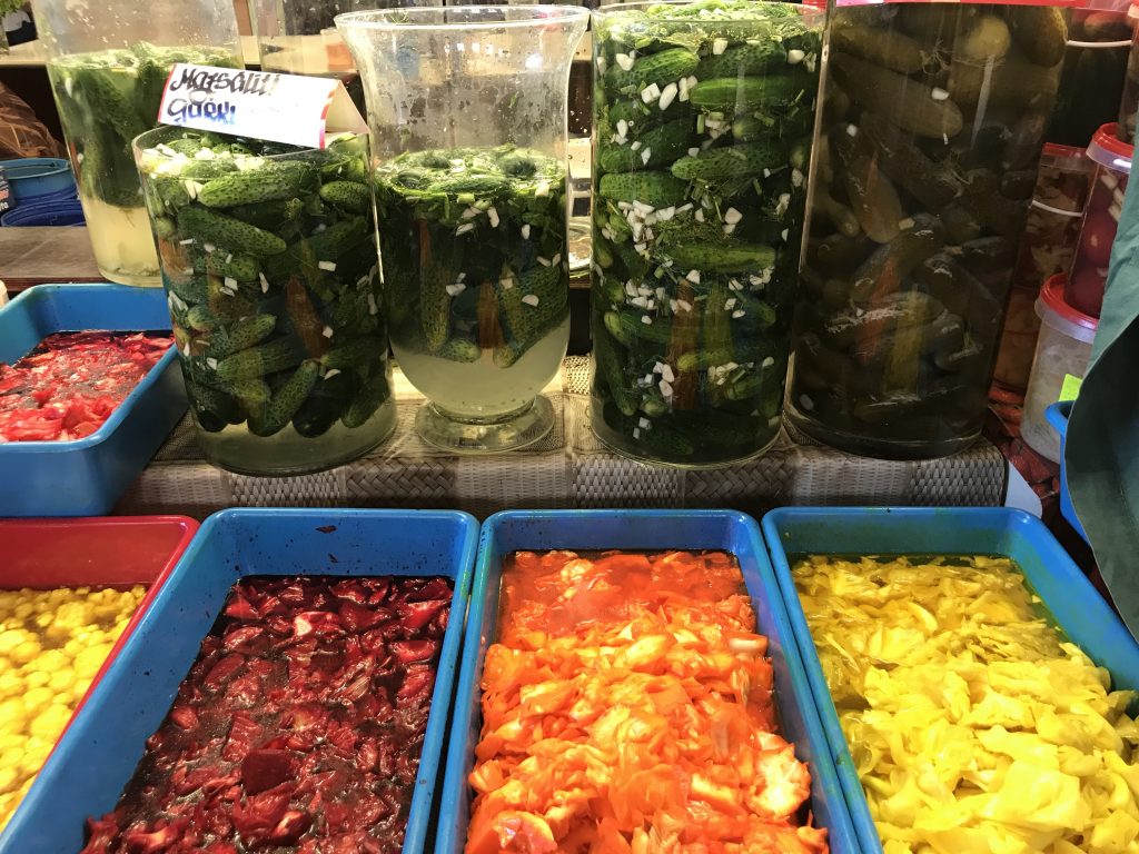 Riga central market pickles