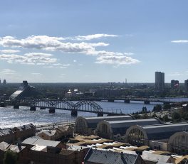 View from the 17th floor of Latvia National academy of science