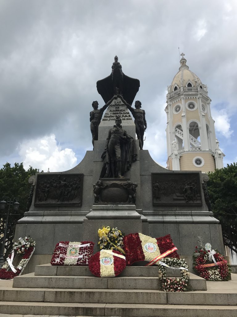Simon Bolivar monument and plaza, Panama City