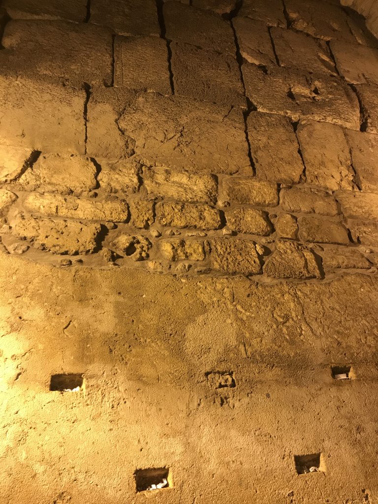 In the tunnels of the West Wall, Jerusalem