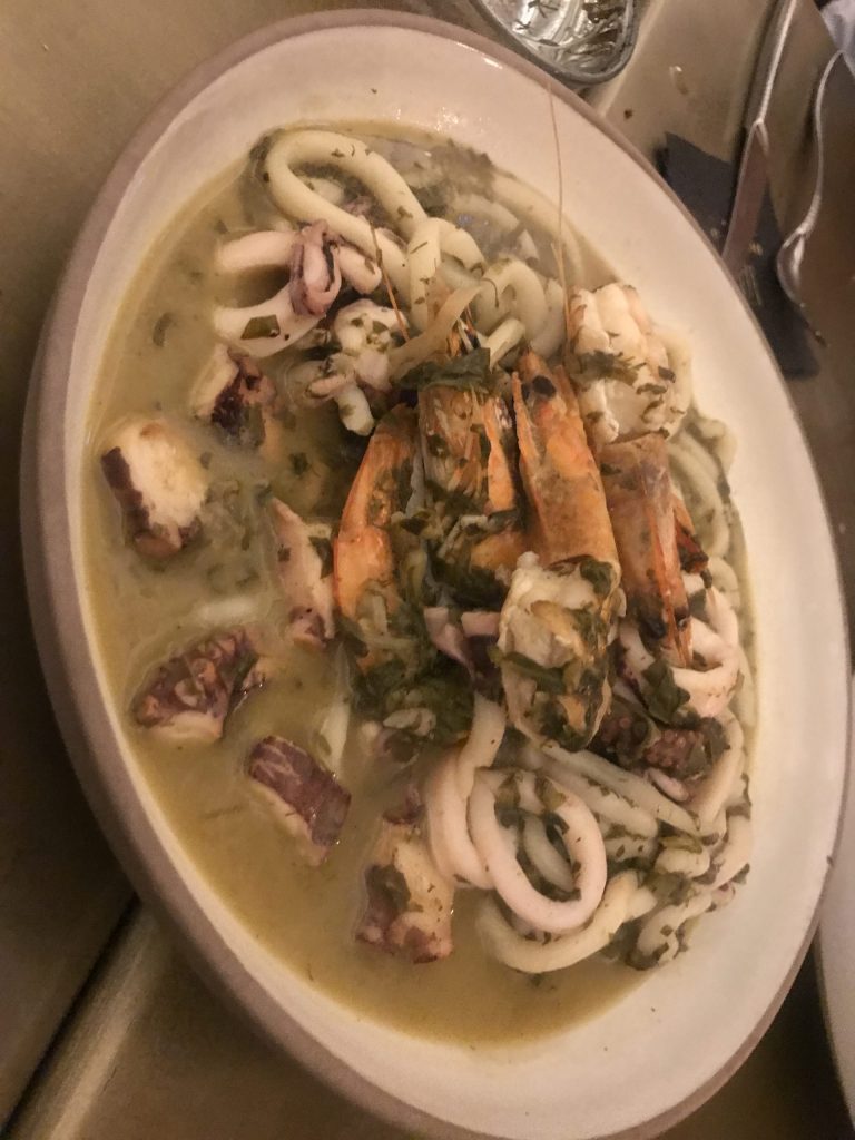 Dinner at George & John, Tel Aviv- Seafood soup