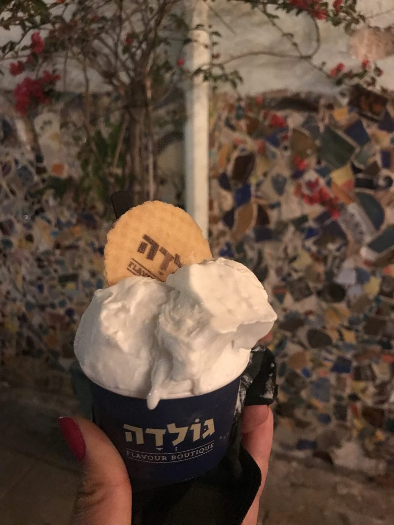 Ice cream at Golda Glida, Tel Aviv