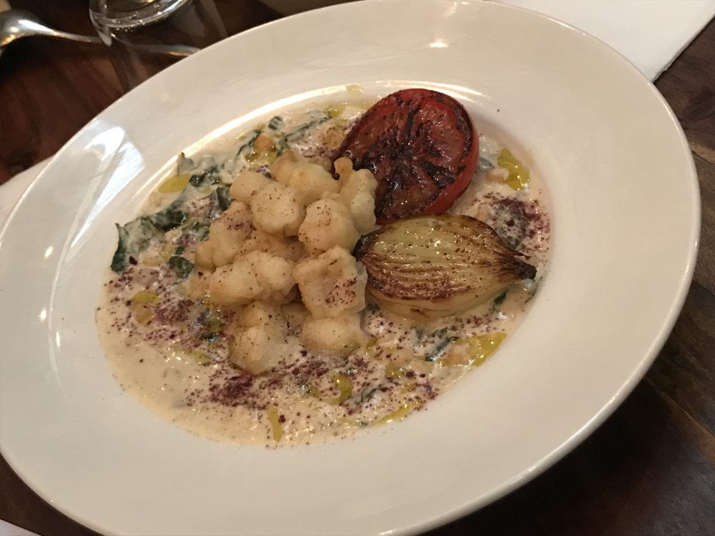 Dinner at Igra Rama, Tel Aviv Cauliflower