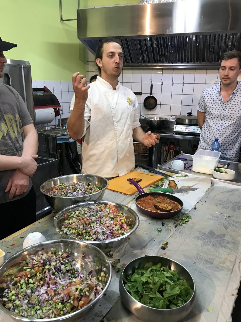 Cooking class at Abraham Hostel, Tel Aviv