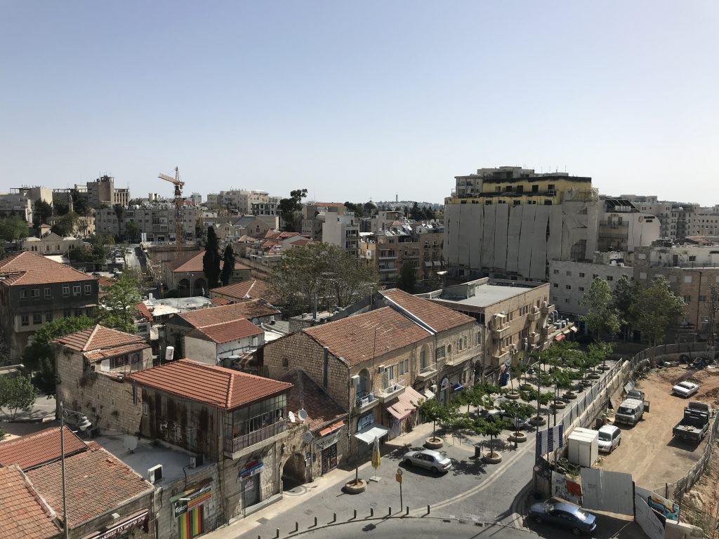 View from the roof of the Agripas Boutique Hotel, Jerusalem
