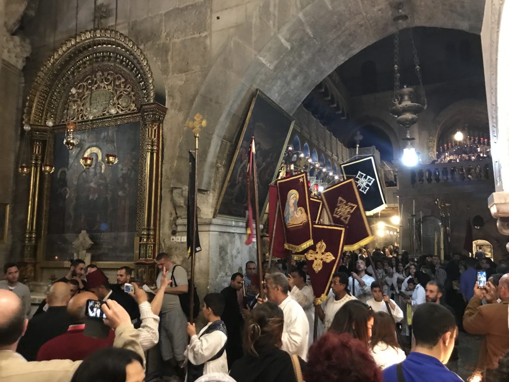Church of the Holy Sepulchre, where Jesus was laid after the crucifixion