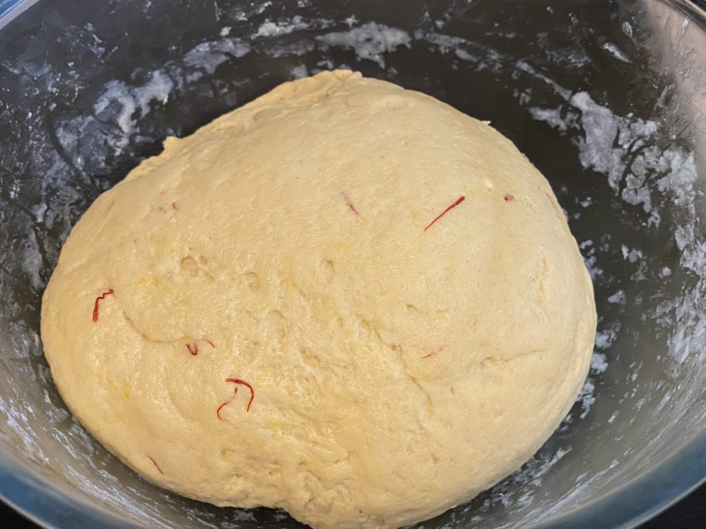Dough for Saffransbullar
