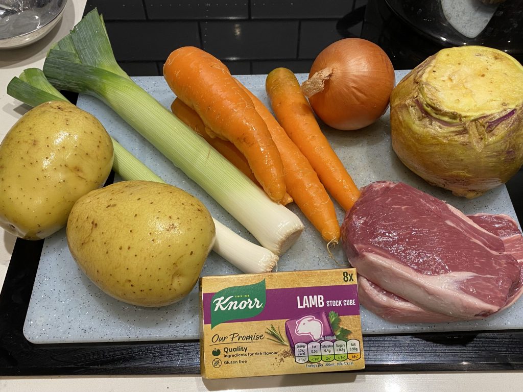 Ingredients for Welsh Cawl