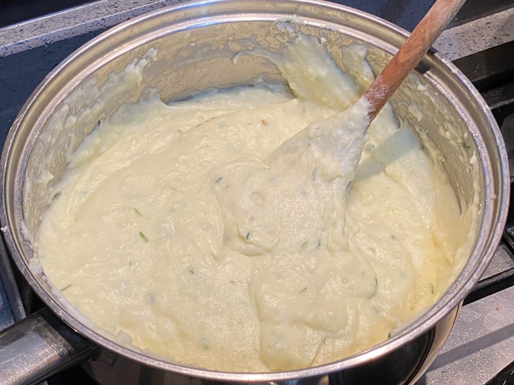 Mashed potato with chives
