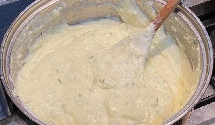 Mashed potato with chives
