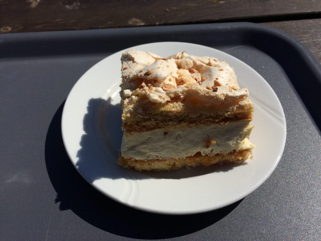 Cake from cafe in Gudvangen