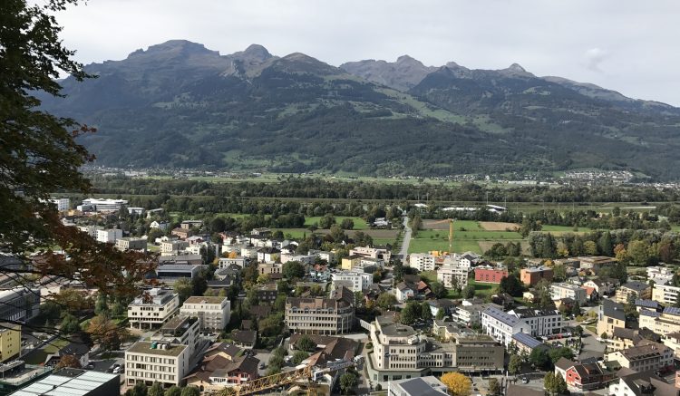 View of Vaduz from the Castle Hill