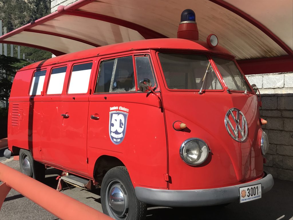 Old VW Firetruck in Andorra