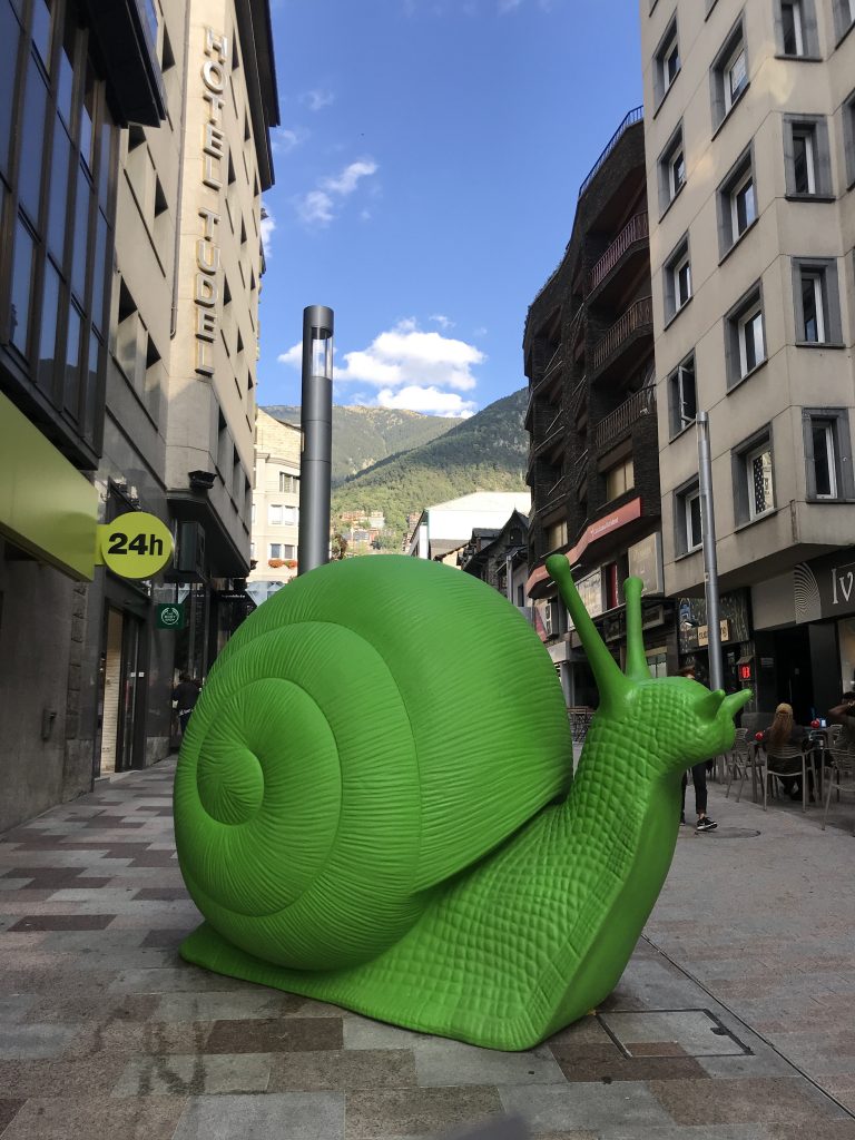 Snail art in Andorra