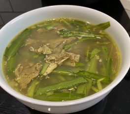 Cambodian Beef & Spinach Soup