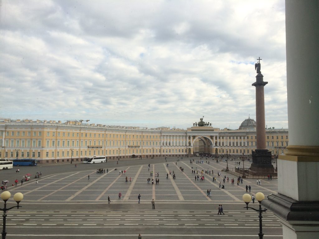 View of the square from the Hermitage