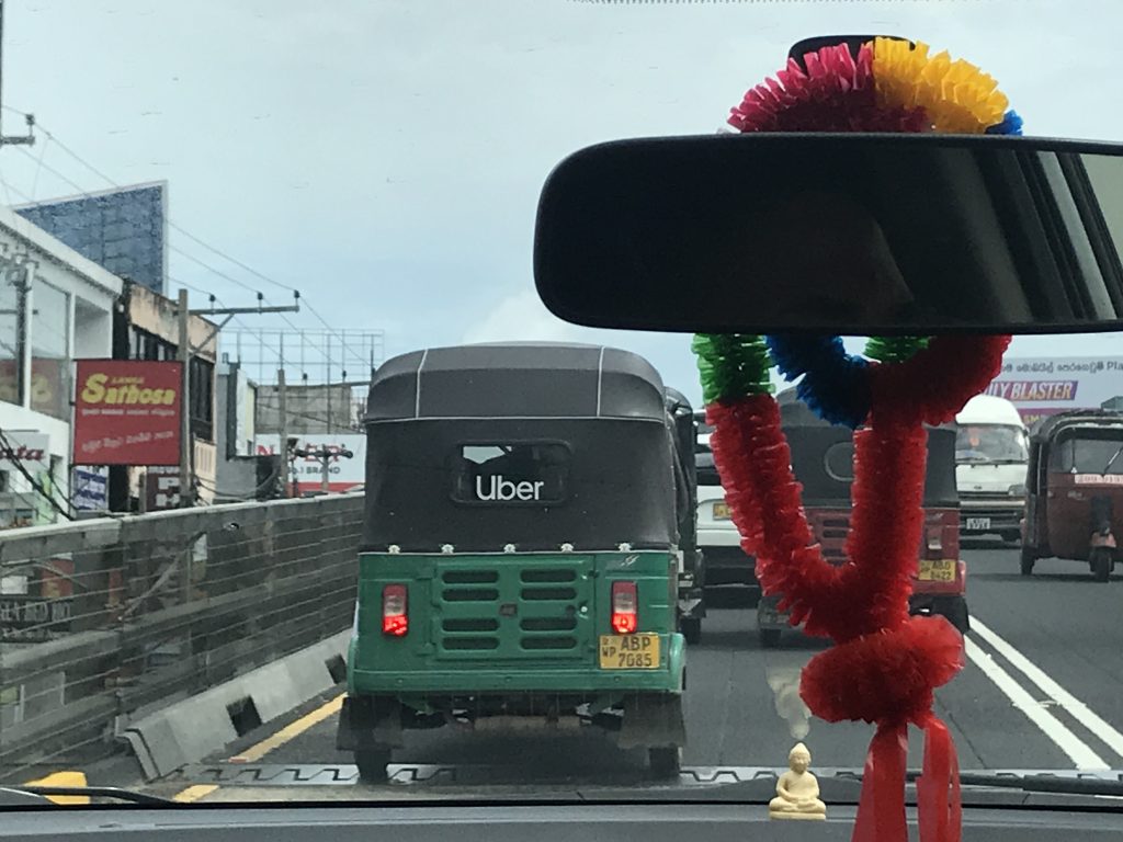 Uber tuk-tuk in Colombo