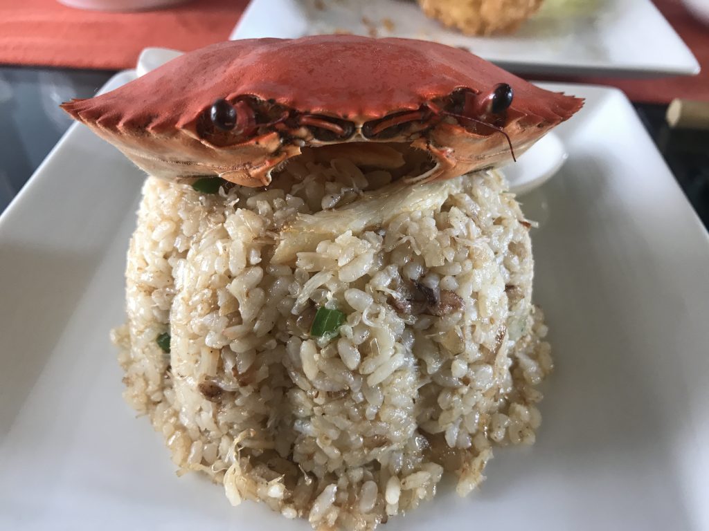Crab fried rice at The Tuna and the Crab