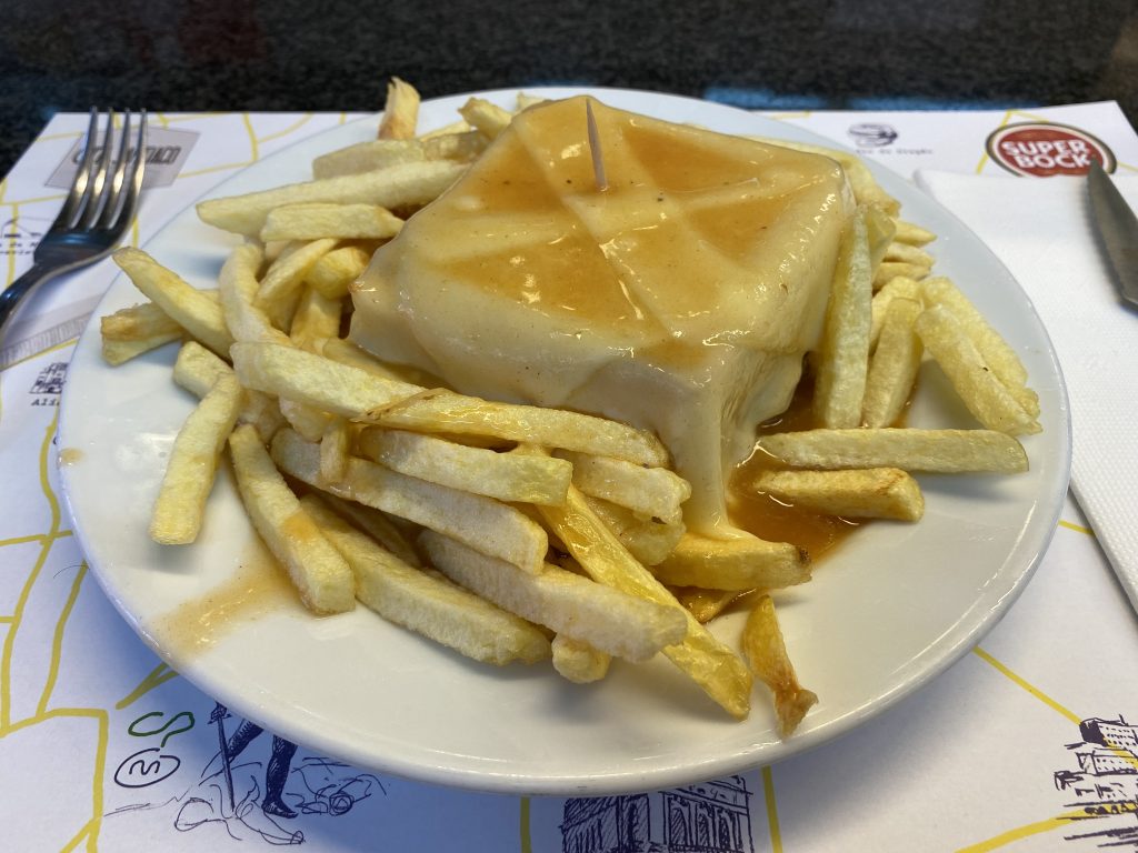 Francesinha sandwich at Cafe Santiago