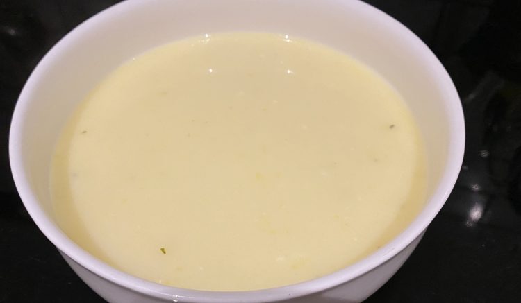 Avgolemoni or lemon soup from Cyprus