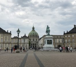 Amalienborg Palace with a view of St Frederik's
