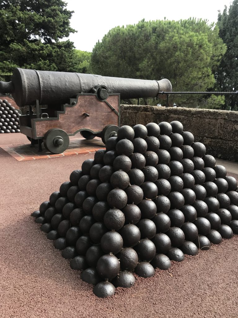 Canon balls at Prince's Palace