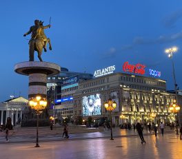 Macedonia Square at night