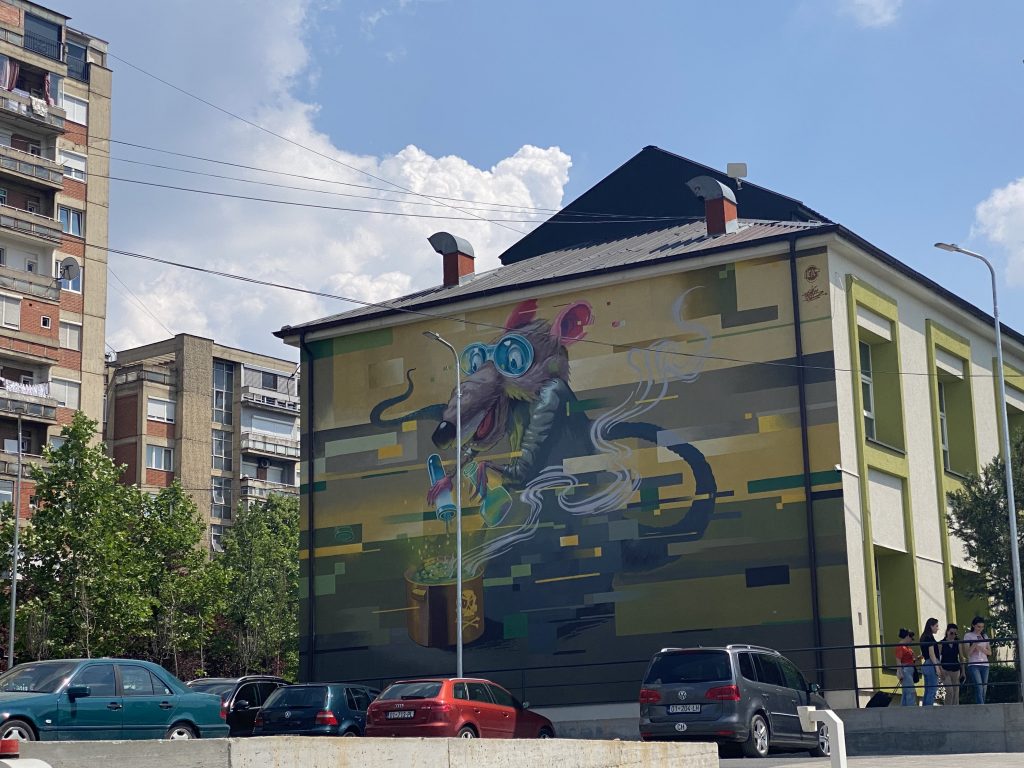 Street art in Pristina, Kosovo