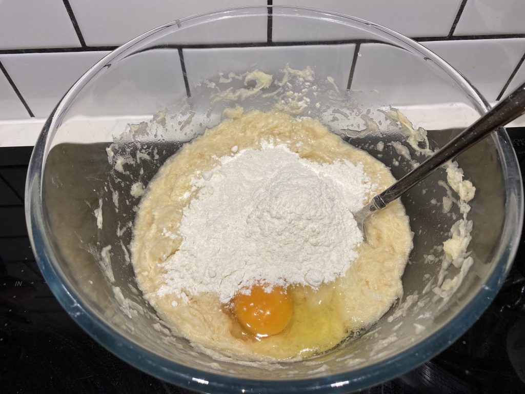 Making the potato mixture