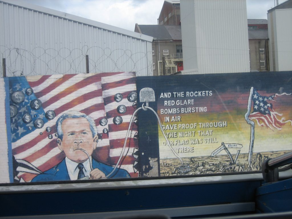 Belfast political street art