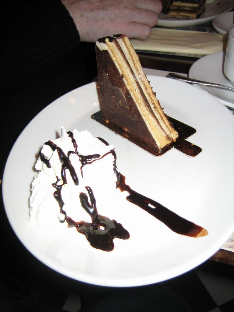 Dessert at the Shelbourne Hotel