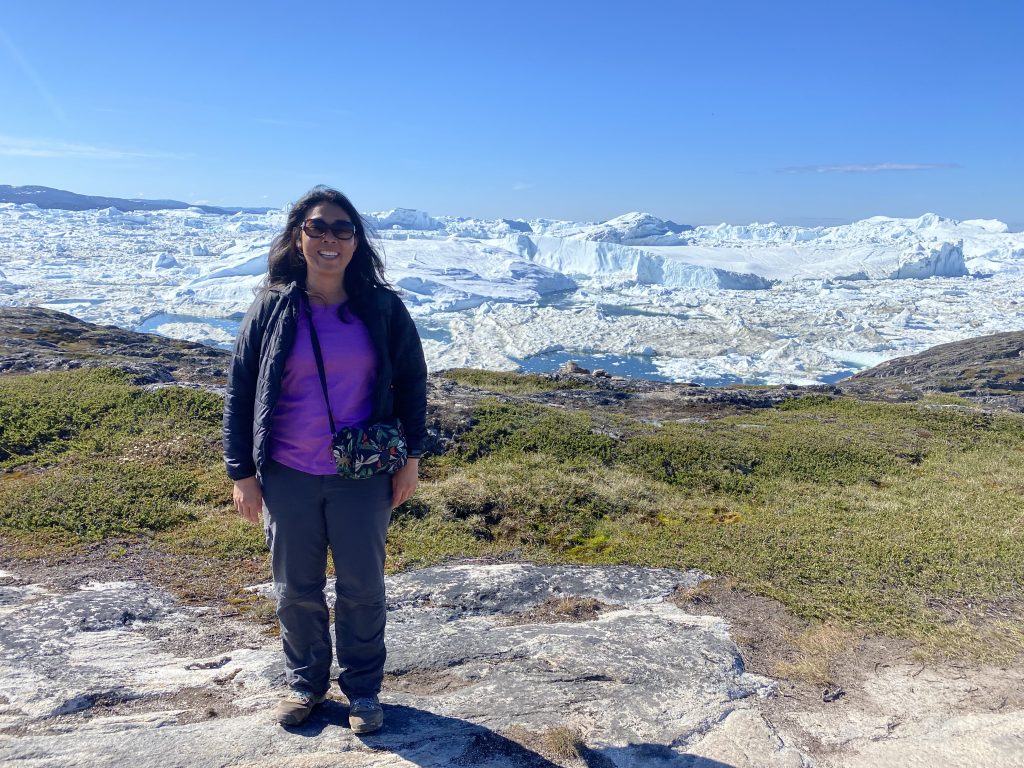 Hiking along the ice fjord in Ilulissat