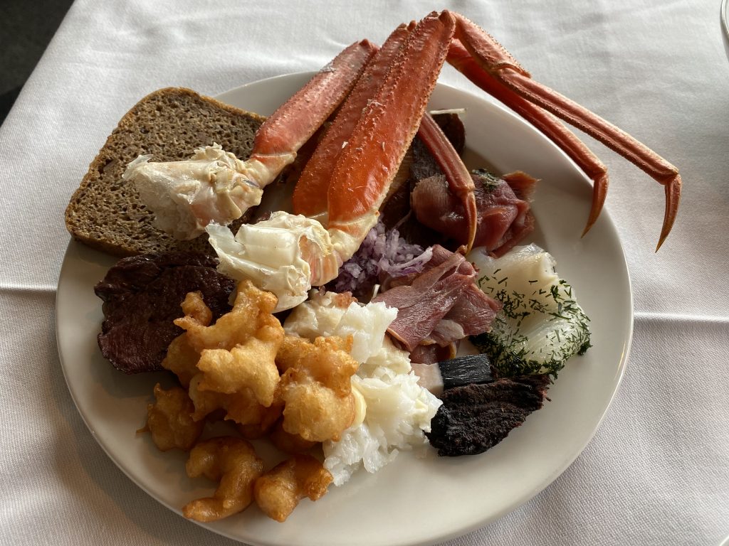 Greenland buffet, Hotel Hvide Falk