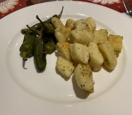 Ricotta gnocchi with Padron peppers