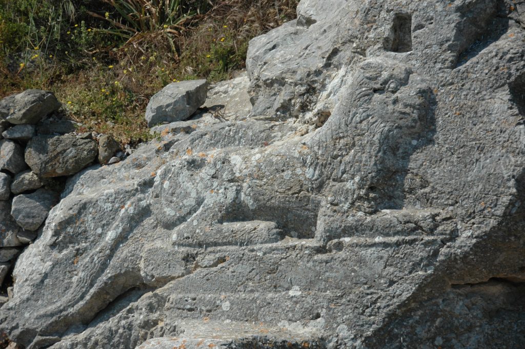 Old Thera lion relief
