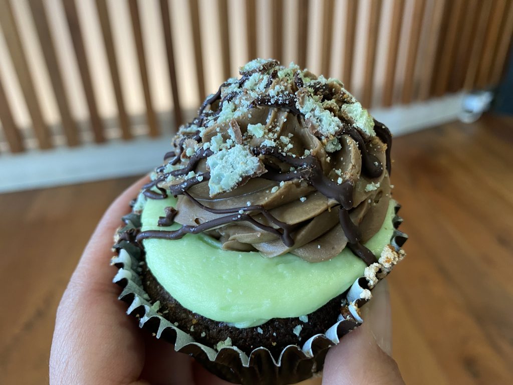 Aero mint cupcake from Piece of Cake Boutique Bakery