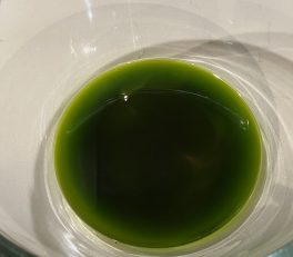 Beautiful green herb oil