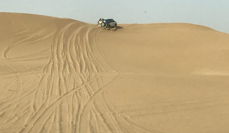 Dune bashing in the Dubai desert