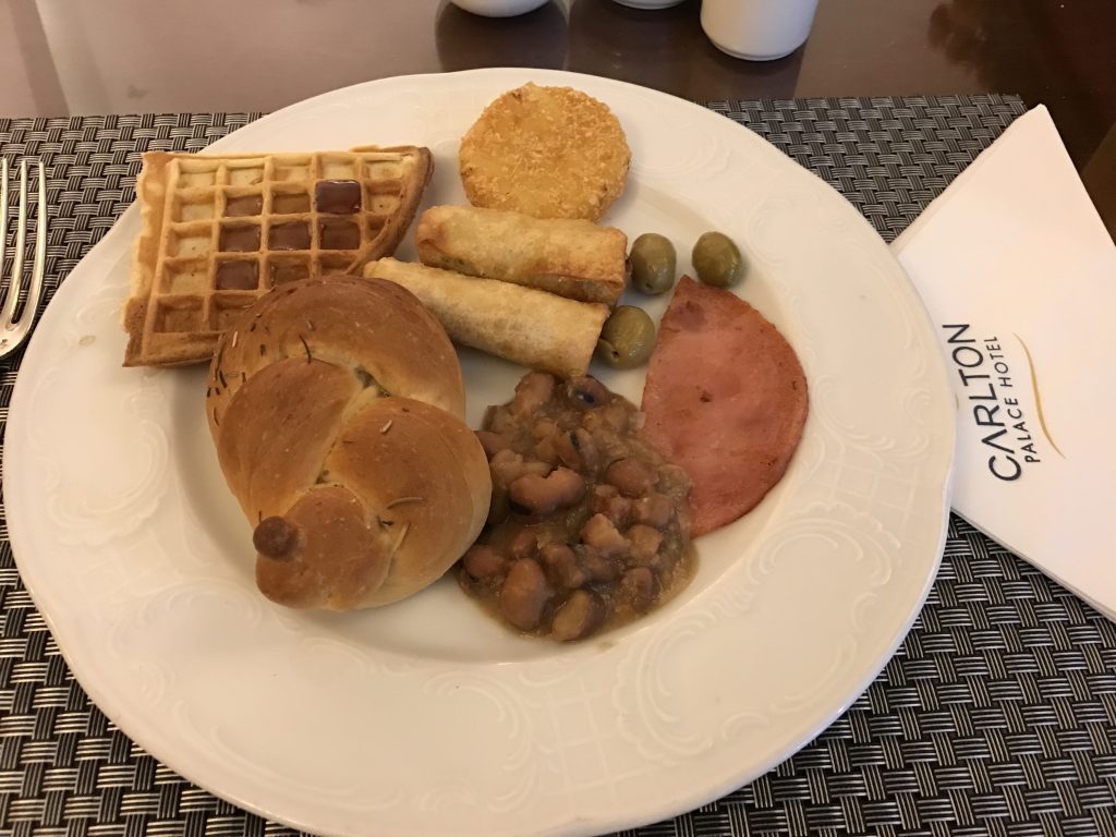 Breakfast at Carlton Palace Hotel