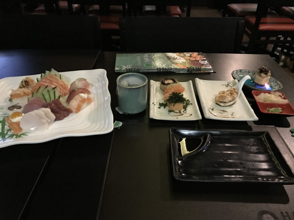 Dinner at Hakka Sushi, Sao Paulo