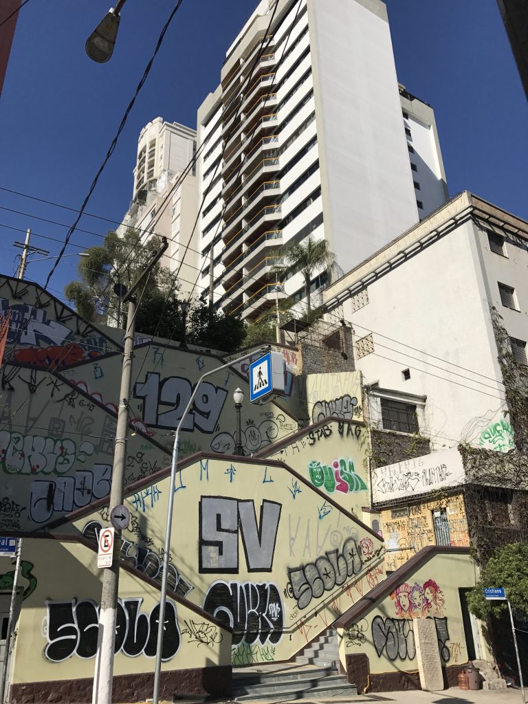 Walking in Sao Paulo to Beco do Batman