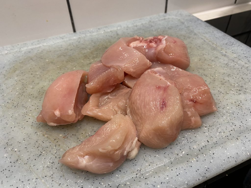 Pieces of chicken