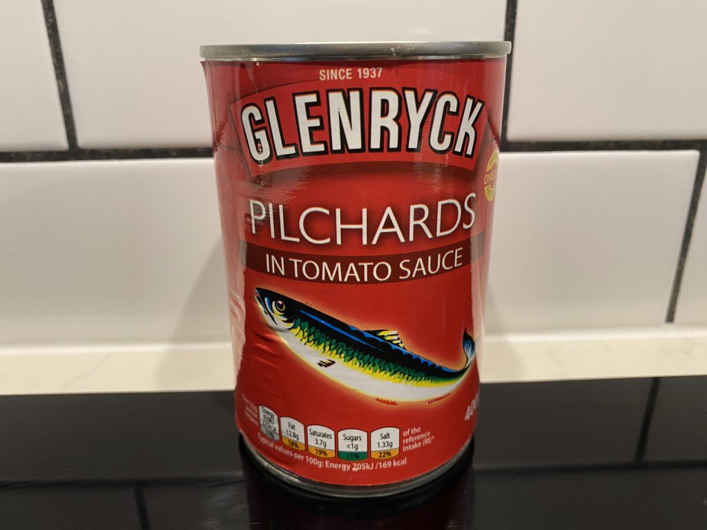 Pilchards, sardines in tomato sauce