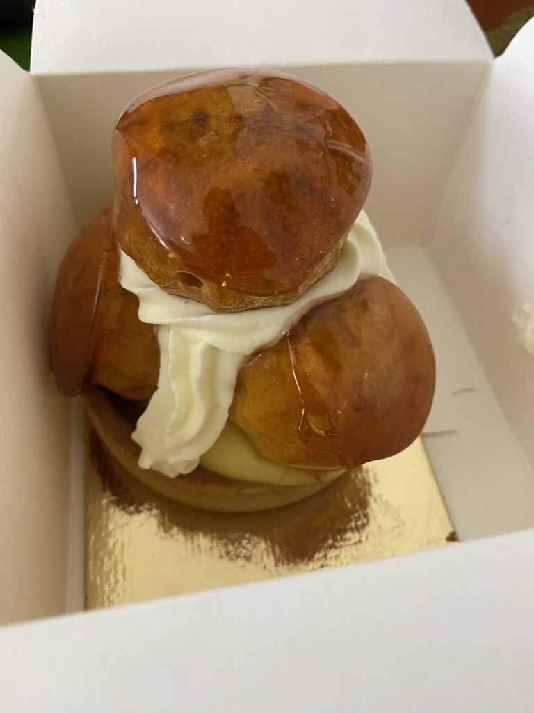 Saint-Honore pastry from Patisserie Mathieu