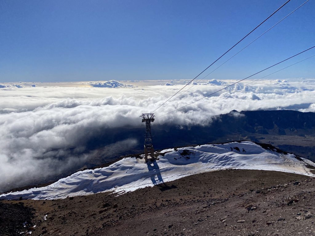 View of from the Teide top cable car station