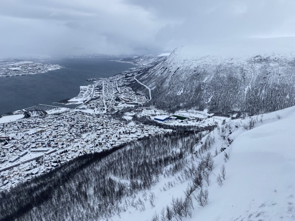 View from the top of the mountain, Tromsø