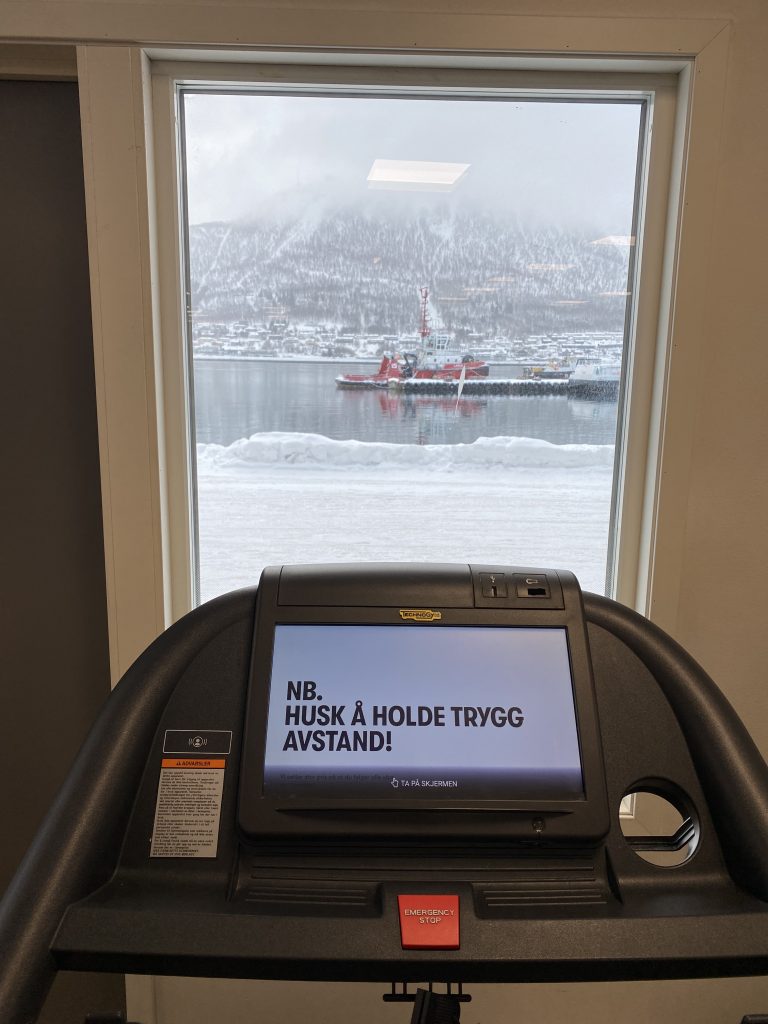 Working out at Feel 24, Tromsø