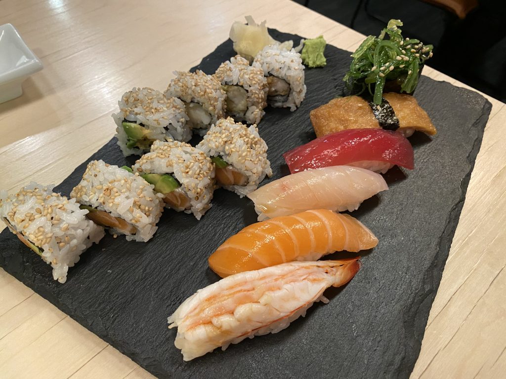 Sushi platter at Nuga