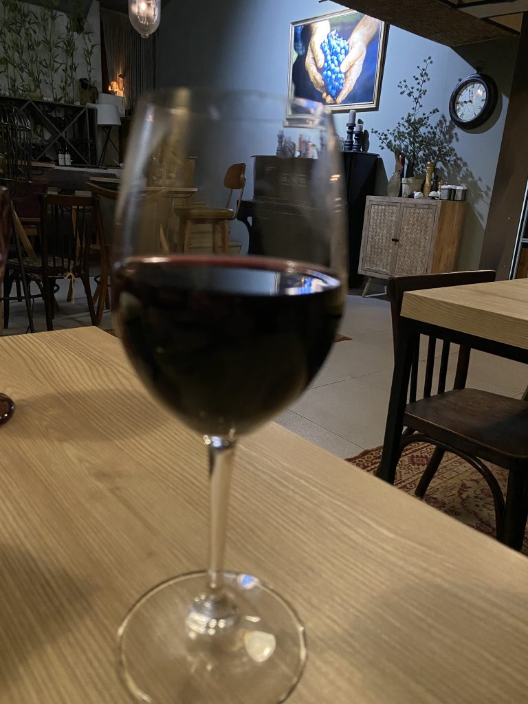 Dinner and wine at Vinograd