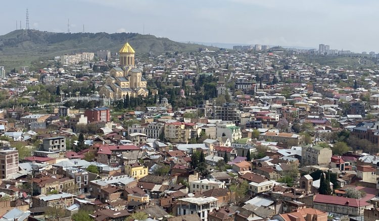View from Air Balloon Tbilisi